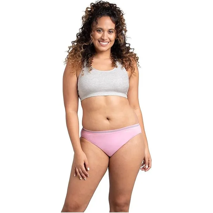Fruit of the Loom Women's  Cotton Breathable  Bikini Underwear,
