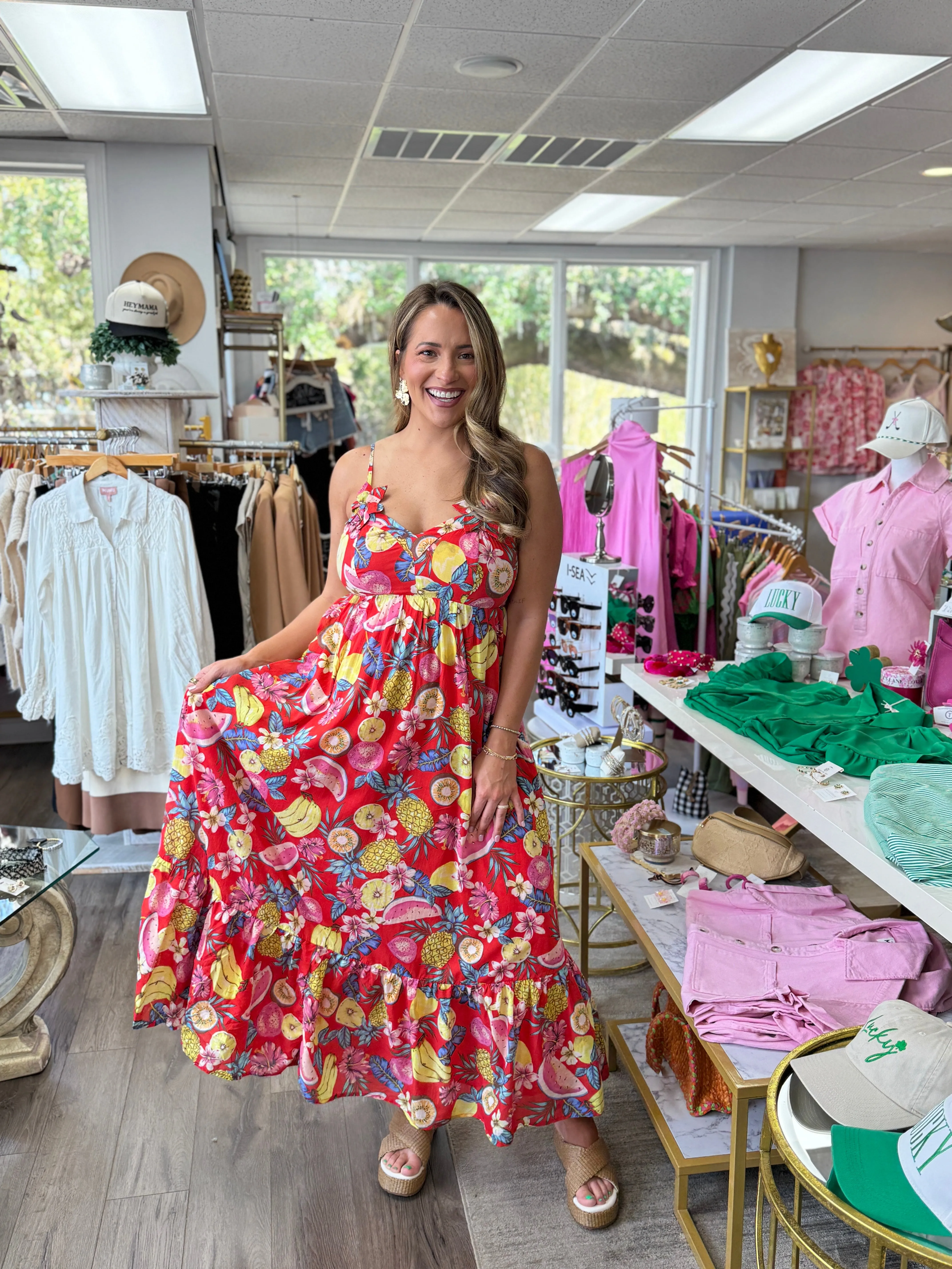 Fruity Maxi Dress
