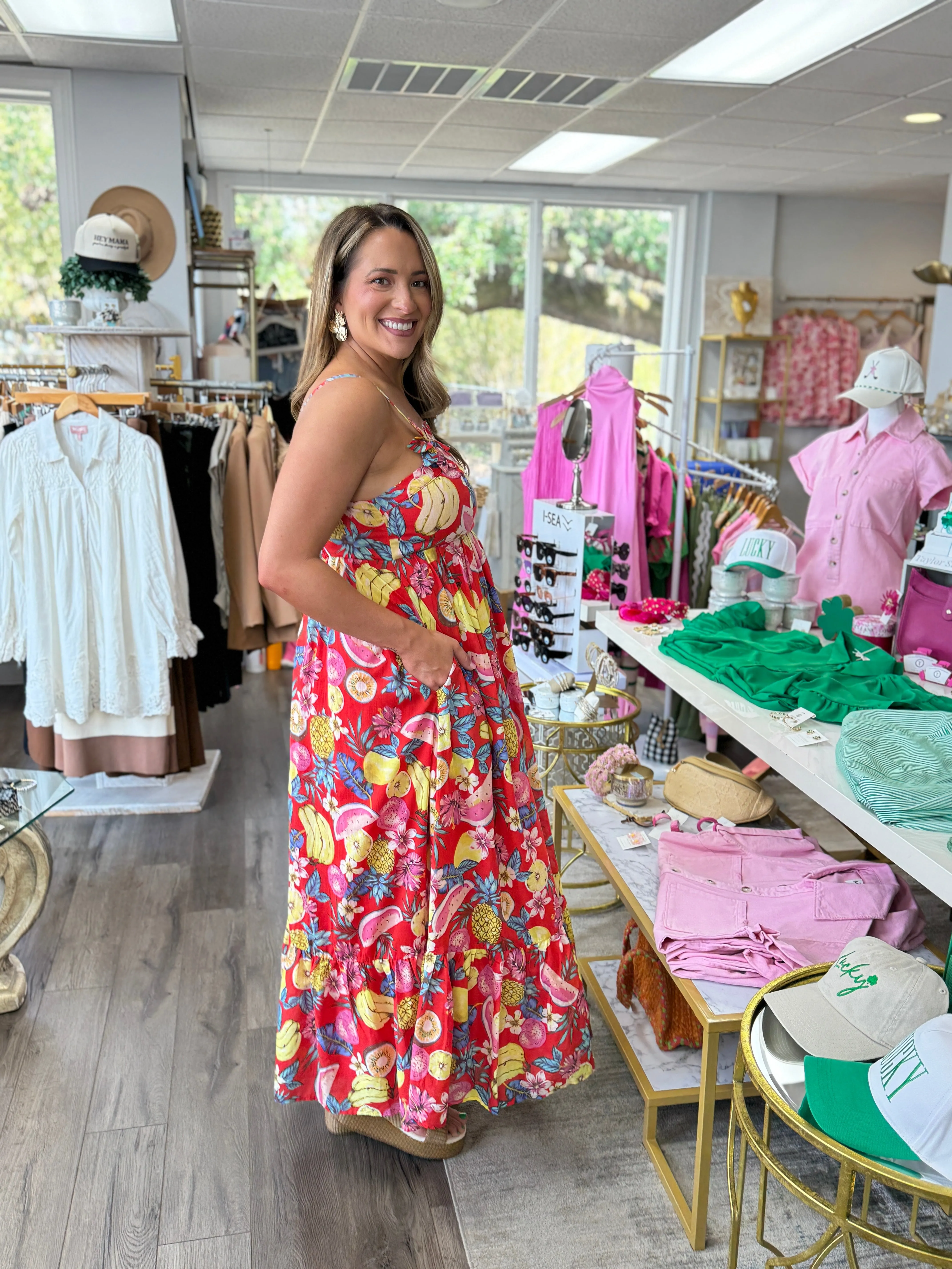 Fruity Maxi Dress