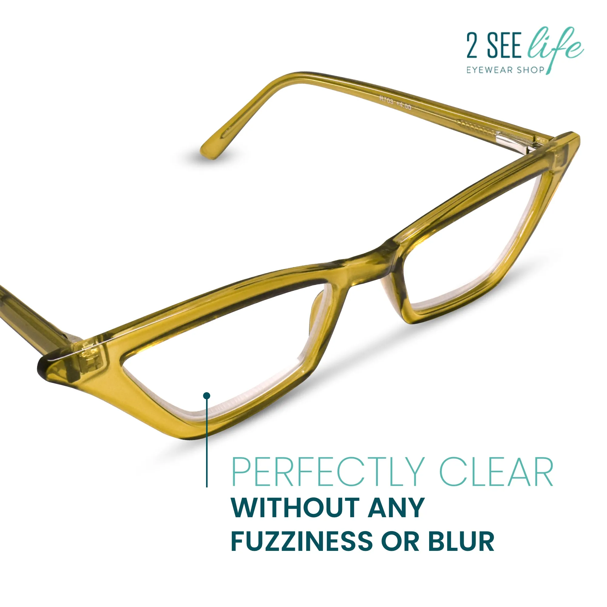 Funky Cat Eye Reading Glasses for Women | R-703