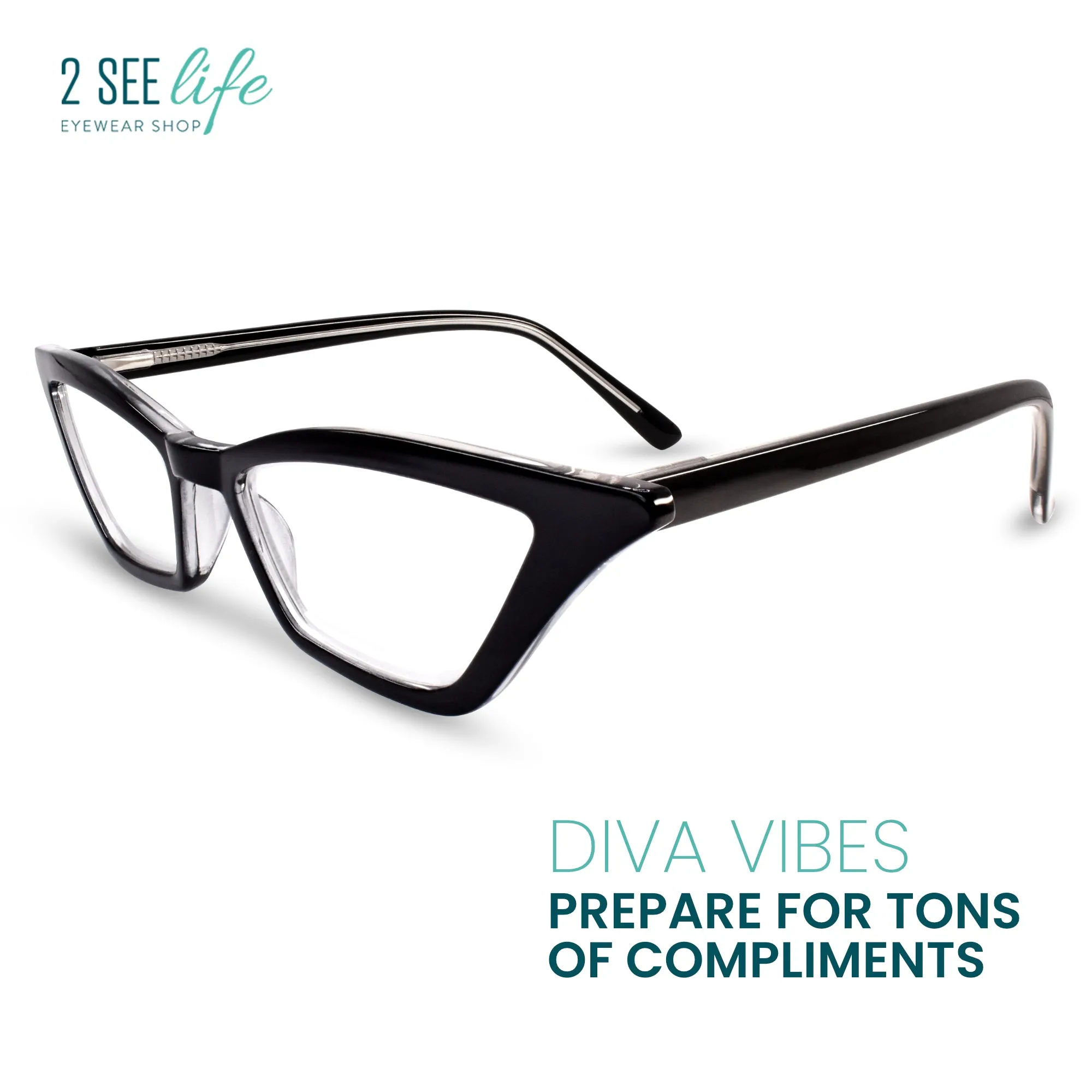 Funky Cat Eye Reading Glasses for Women | R-703