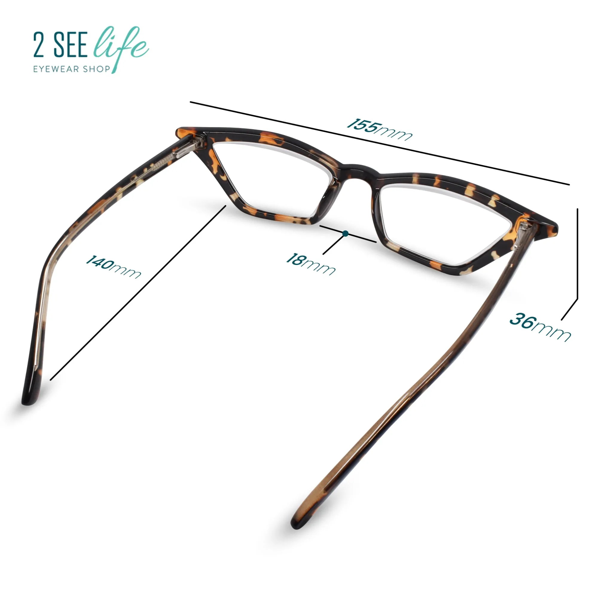 Funky Cat Eye Reading Glasses for Women | R-703