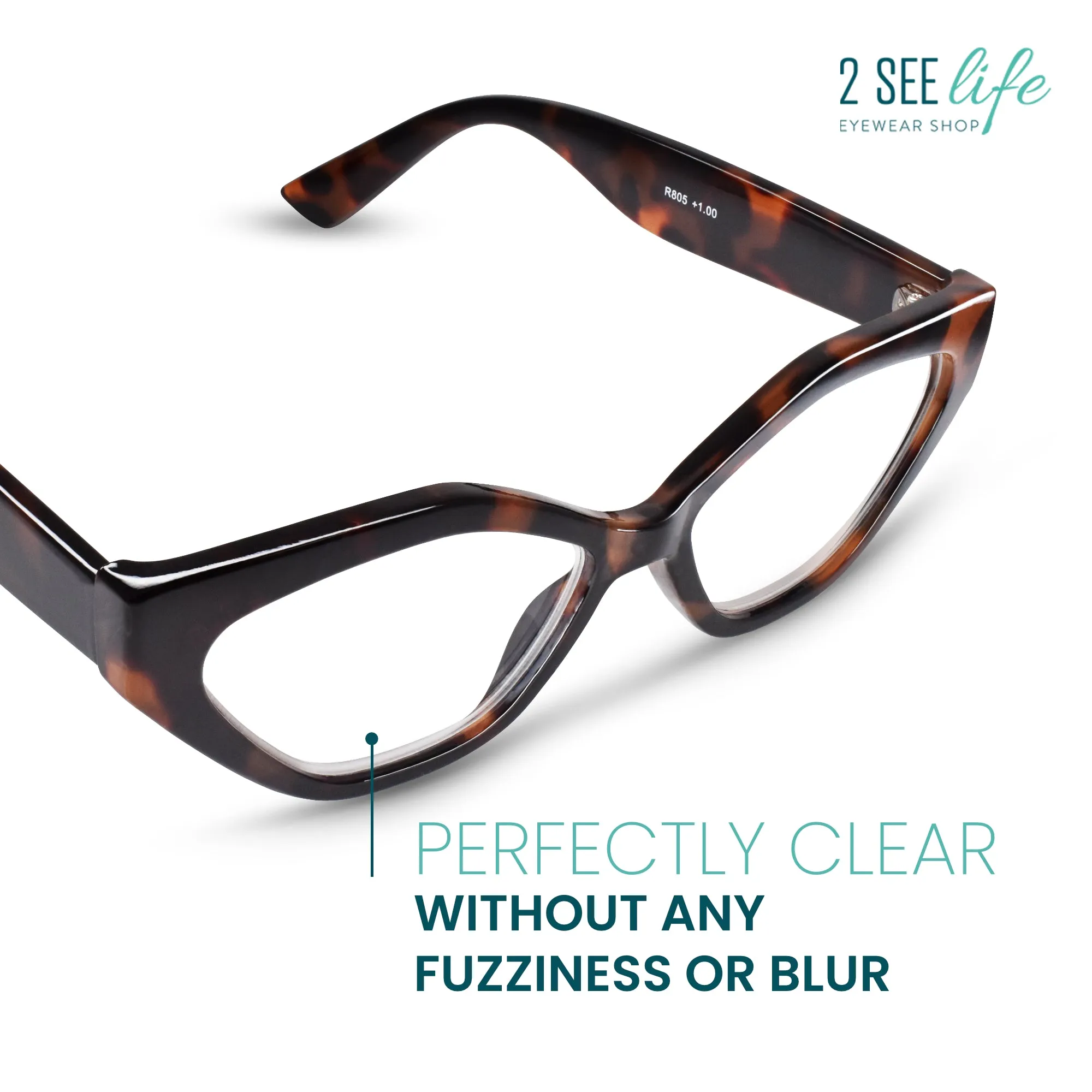 Funky Cat Eye Reading Glasses for Women | R-805