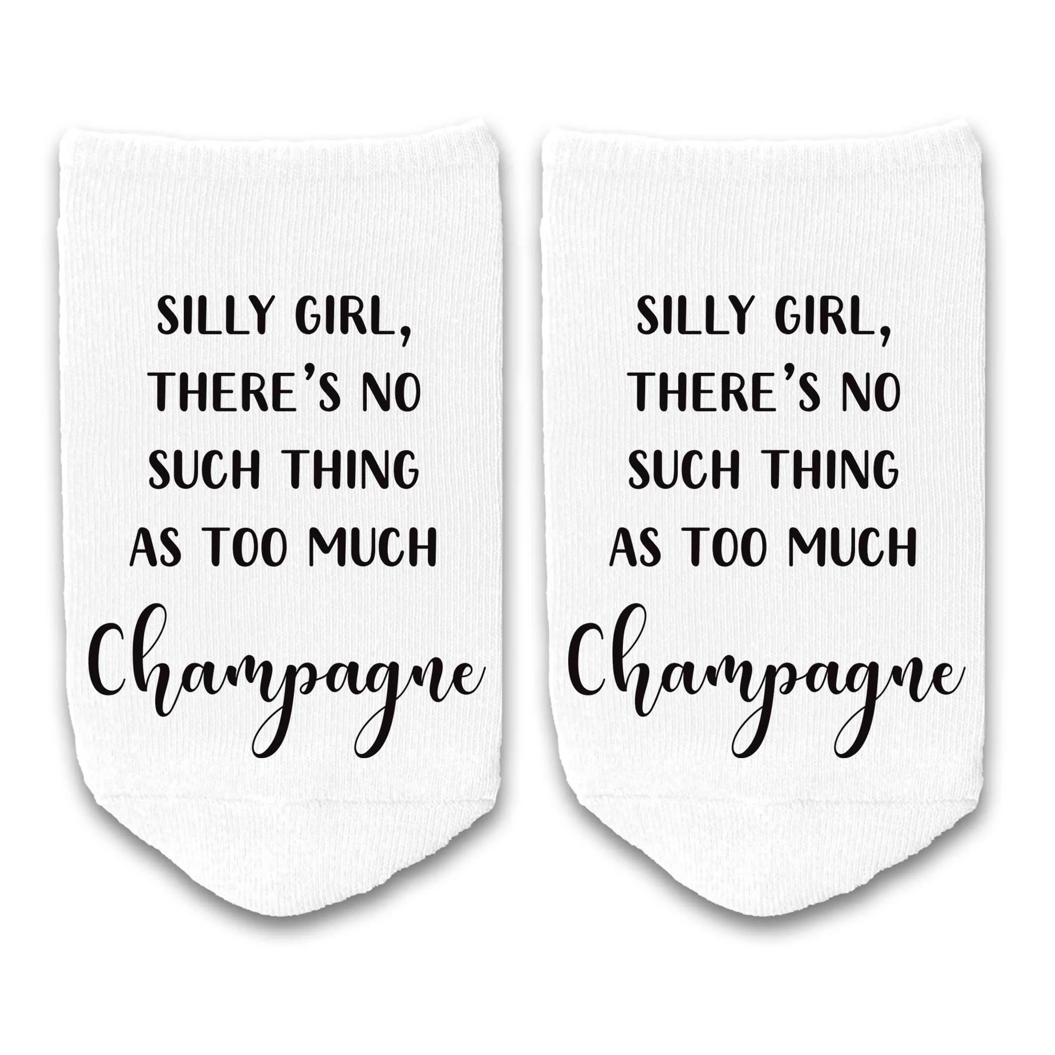 Funny Champagne Theme Novelty Socks for Women