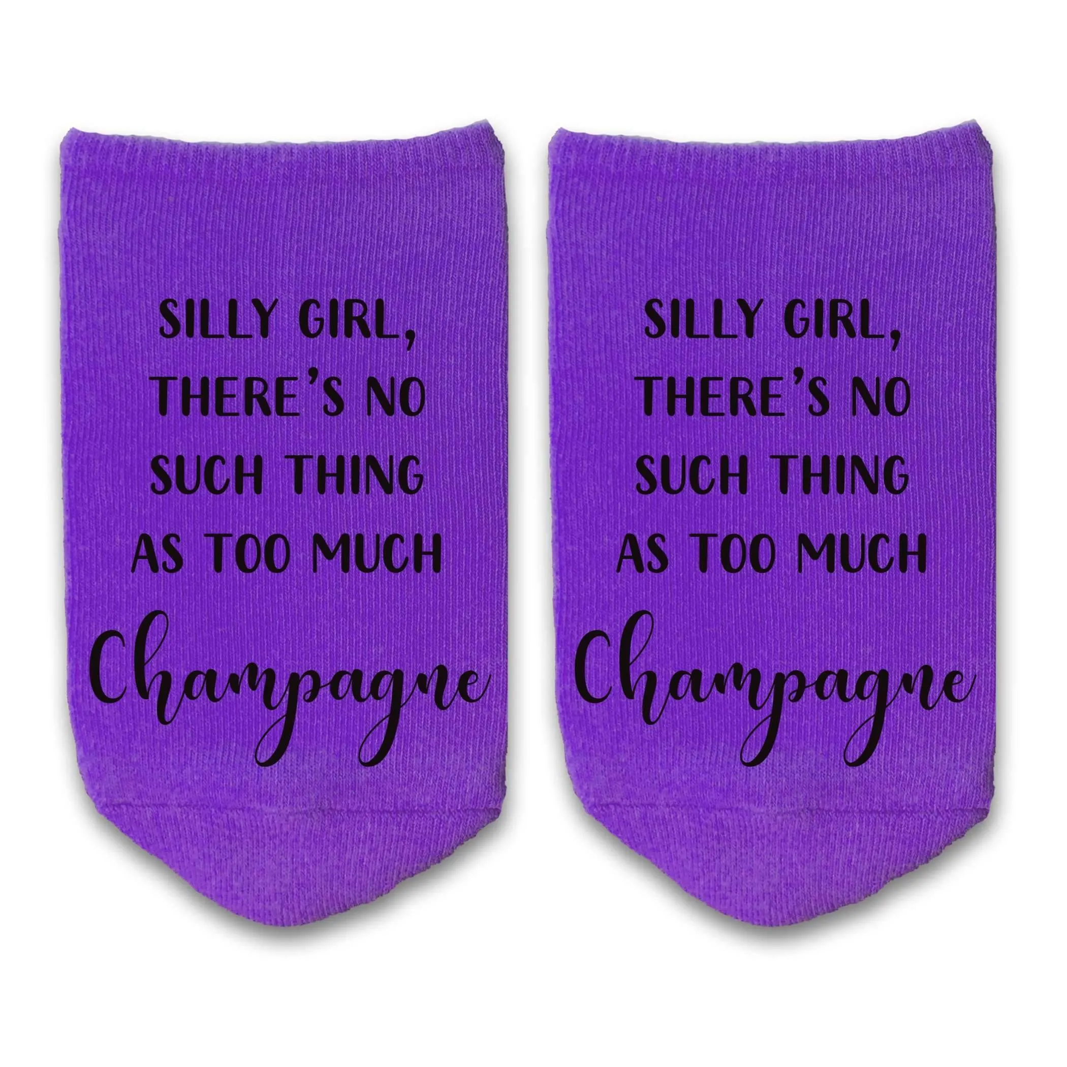 Funny Champagne Theme Novelty Socks for Women