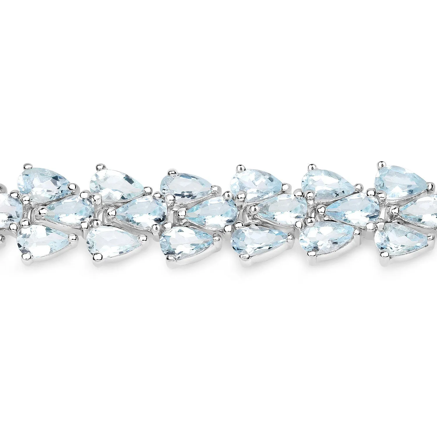 Genuine Aquamarine Tennis Bracelet