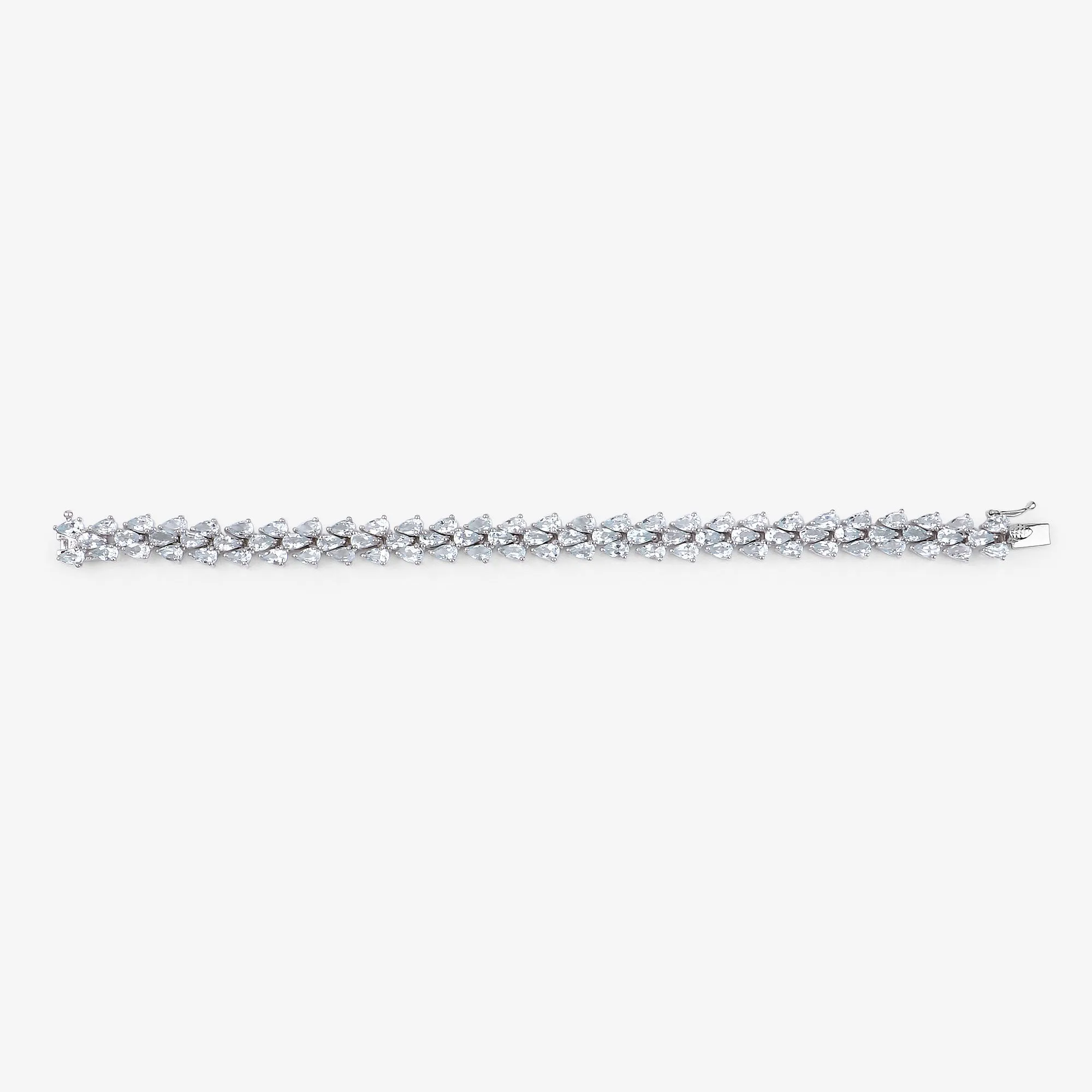 Genuine Aquamarine Tennis Bracelet