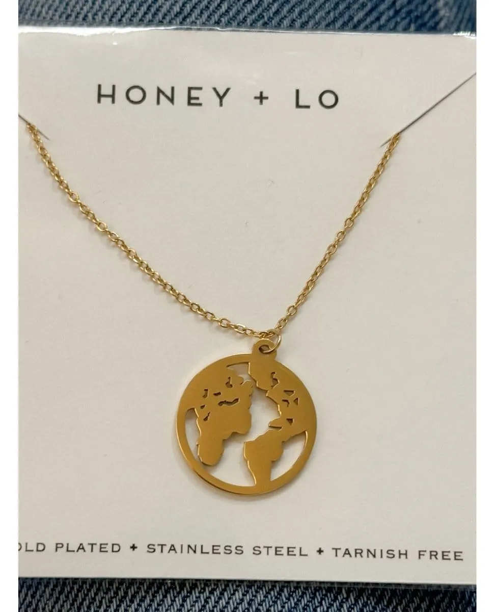 Globe Medallion Necklace