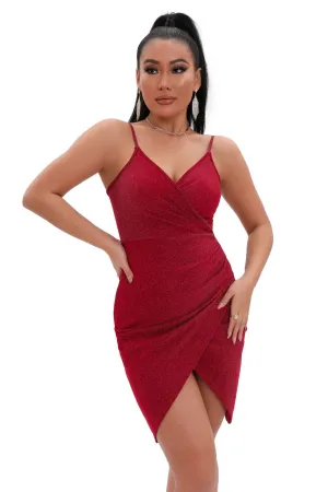 Gorgeous In Glitter Charming Sleeveless Mini Dress