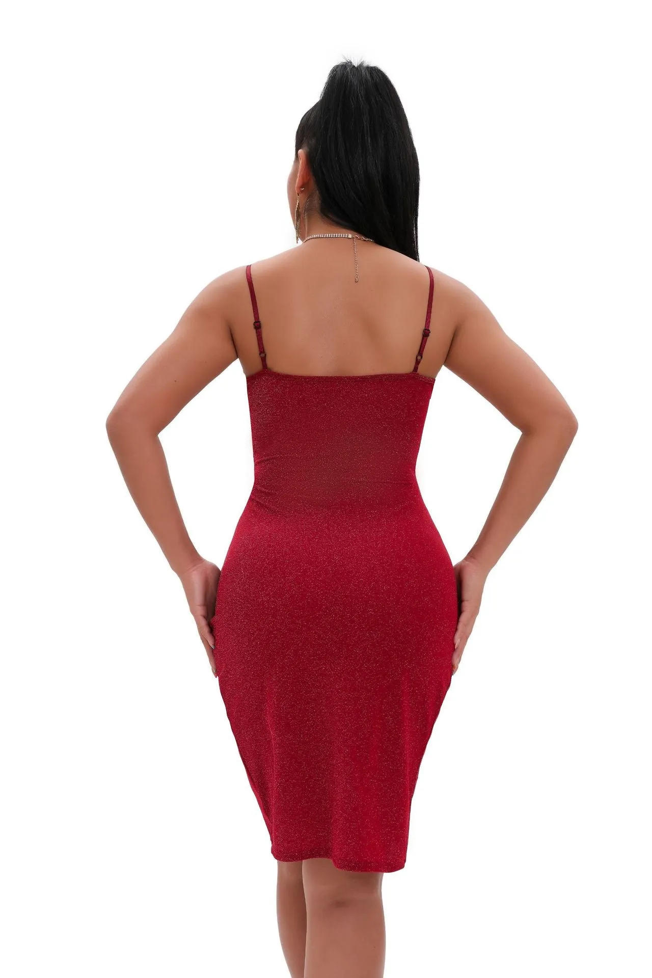 Gorgeous In Glitter Charming Sleeveless Mini Dress