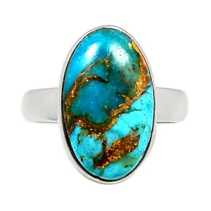 Gorgeous Spiny Oyster Arizona Turquoise 925 Solid Sterling Silver Ring Size 5.5