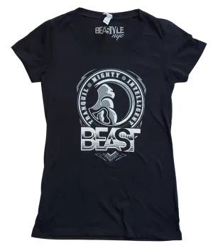 Gorilla Beast Lady's Black T-Shirt