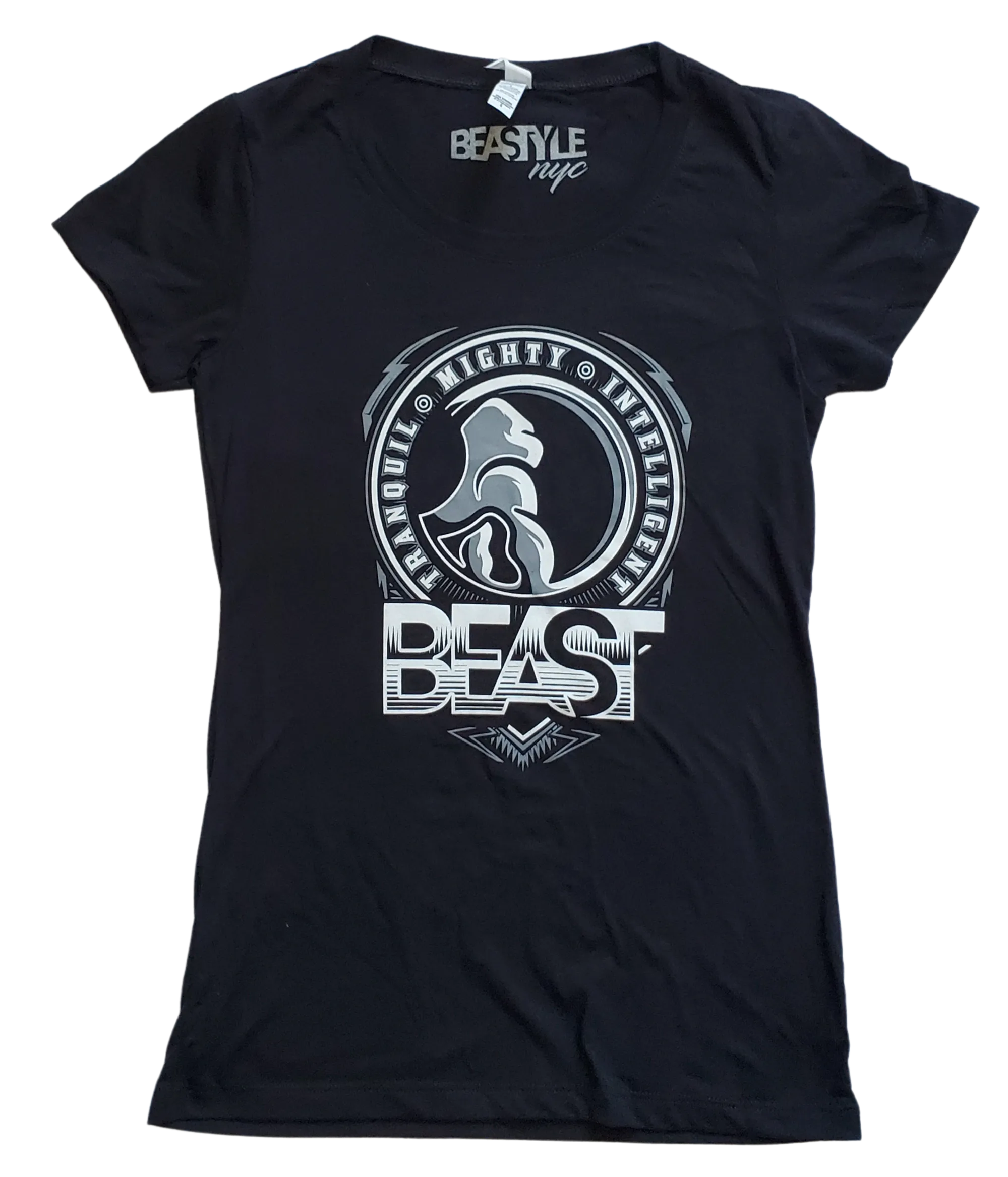 Gorilla Beast Lady's Black T-Shirt