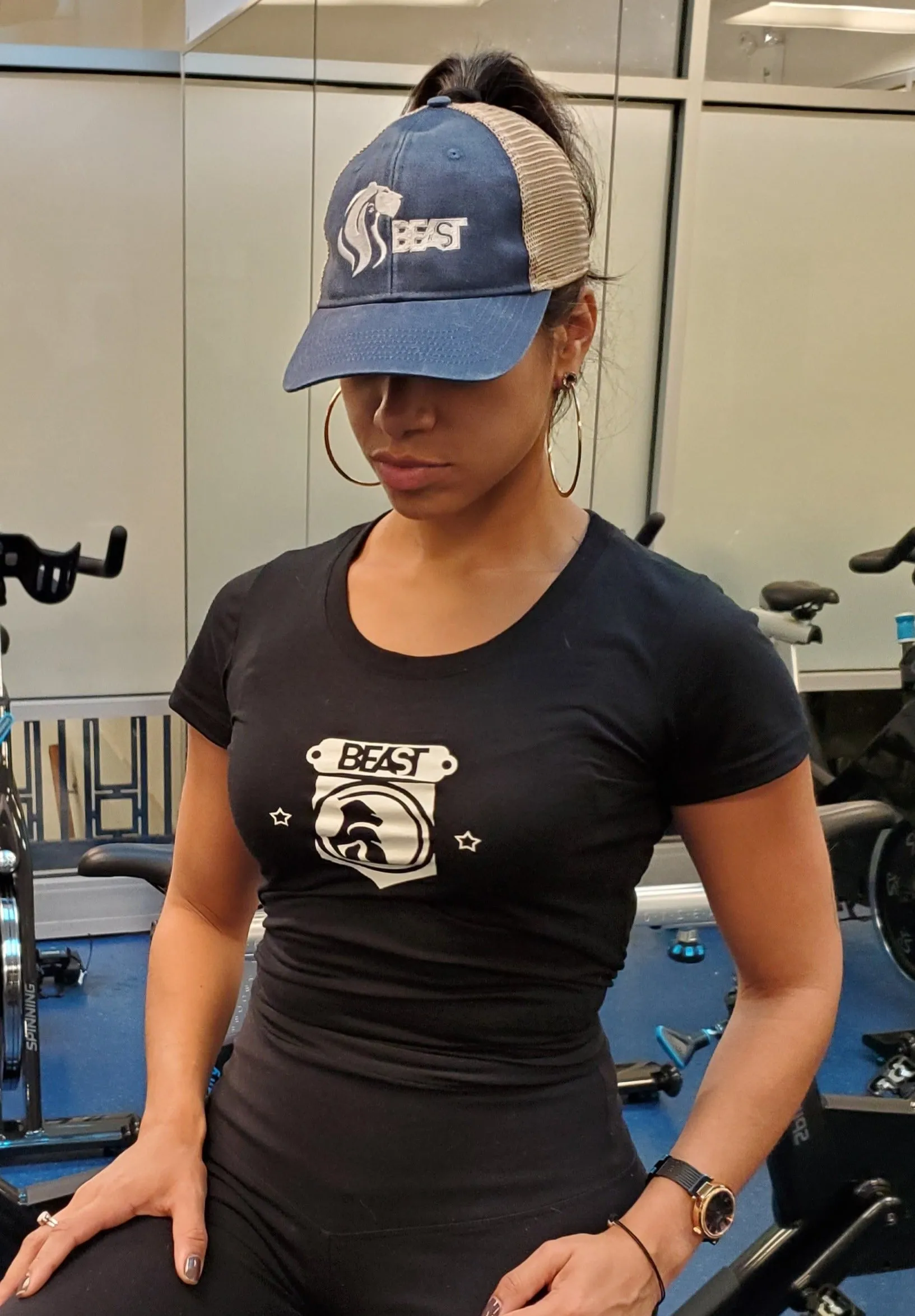 Gorilla Shield Lady's Black T-Shirt