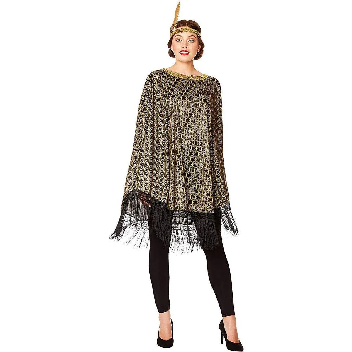 Great Gatsby Costume Poncho and Headband