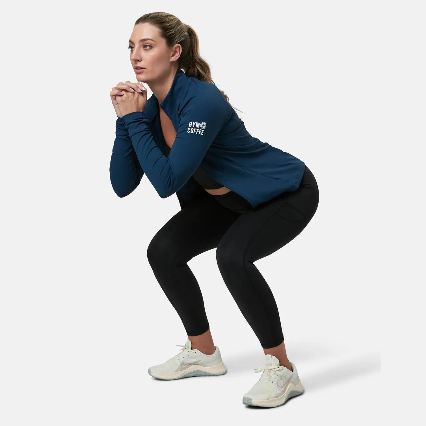 Gym Coffee Adaptive Zip (Womens) - Petrol Blue
