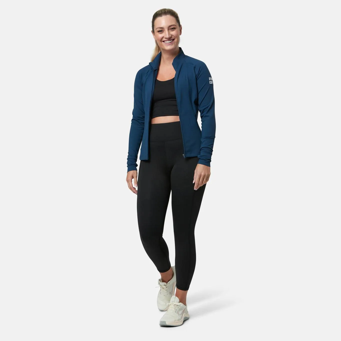 Gym Coffee Adaptive Zip (Womens) - Petrol Blue