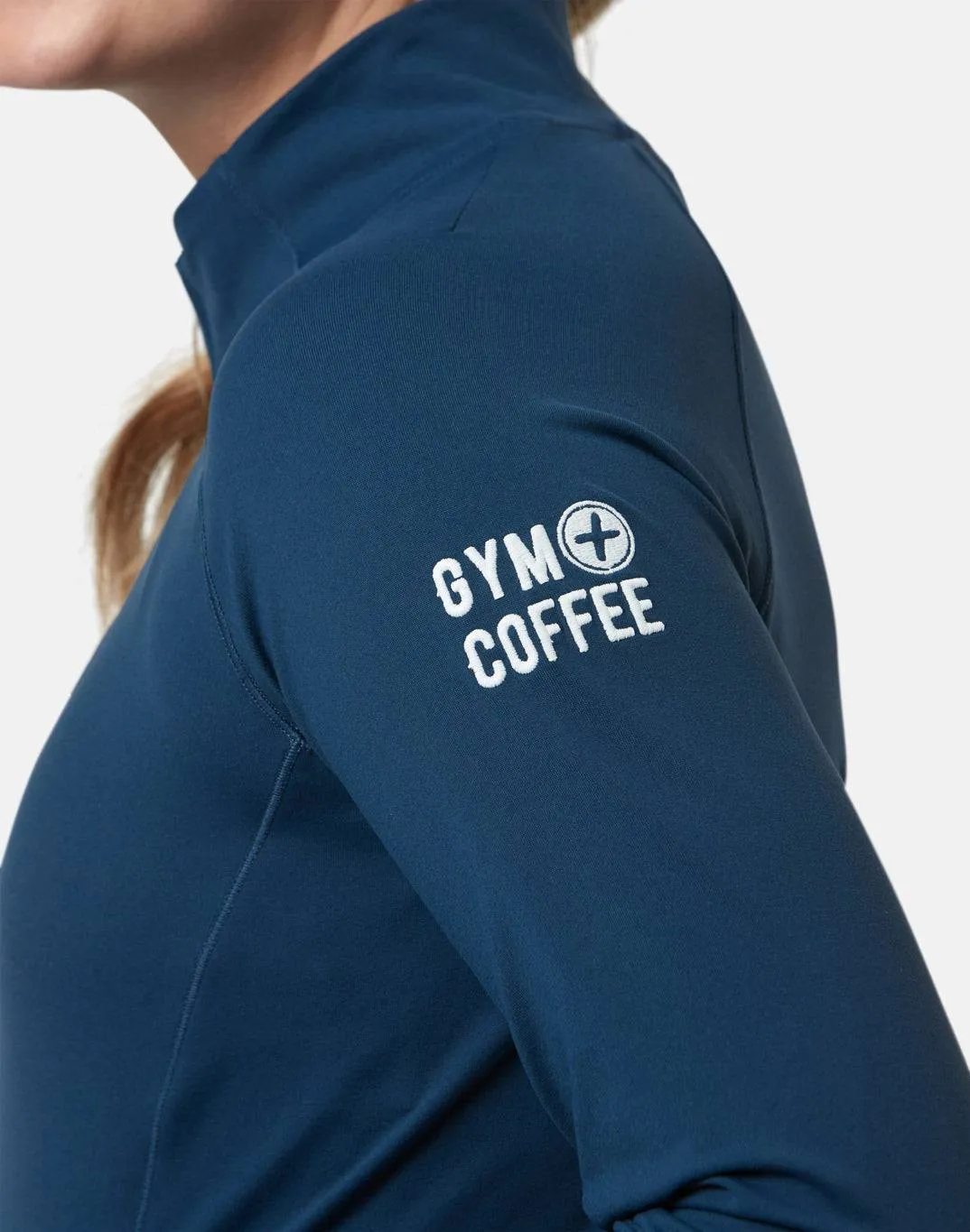 Gym Coffee Adaptive Zip (Womens) - Petrol Blue