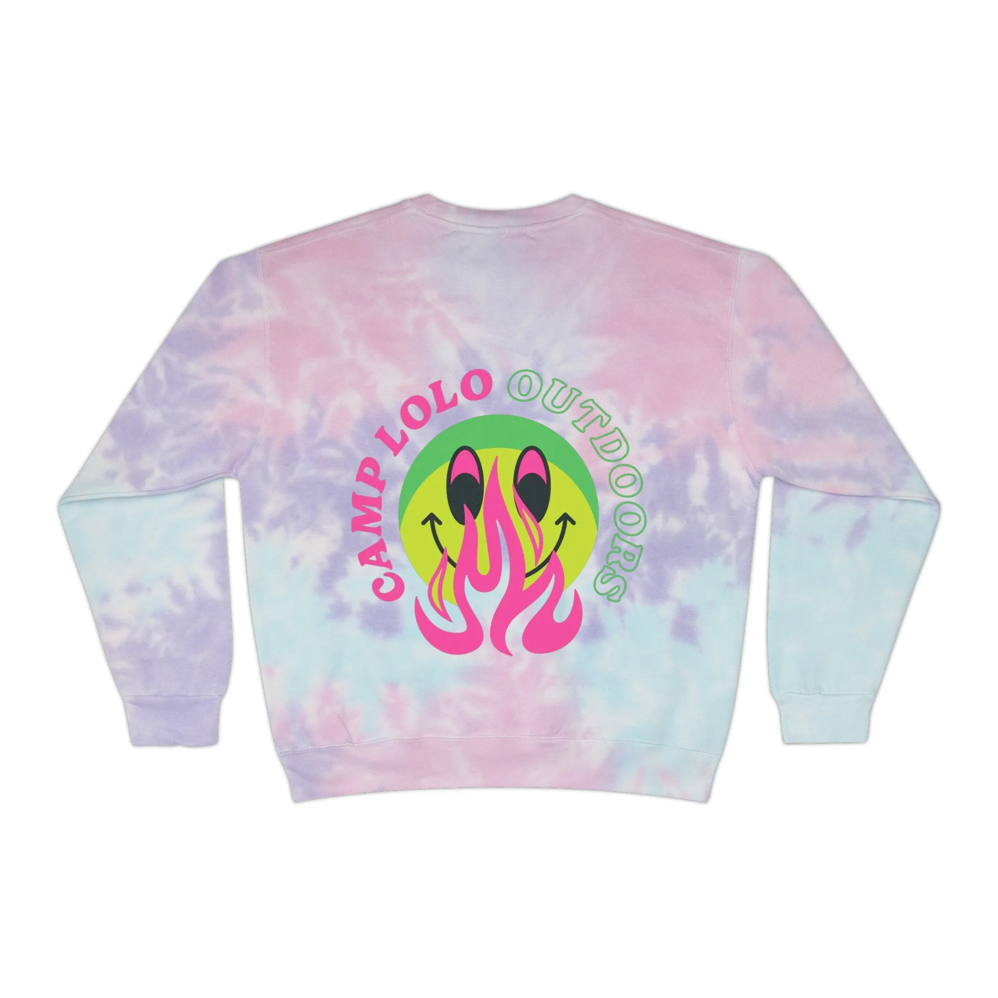 Happy Camper Tie-Dye Sweatshirt
