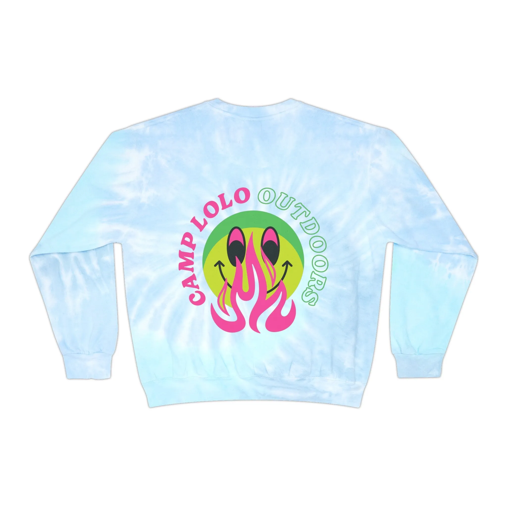 Happy Camper Tie-Dye Sweatshirt