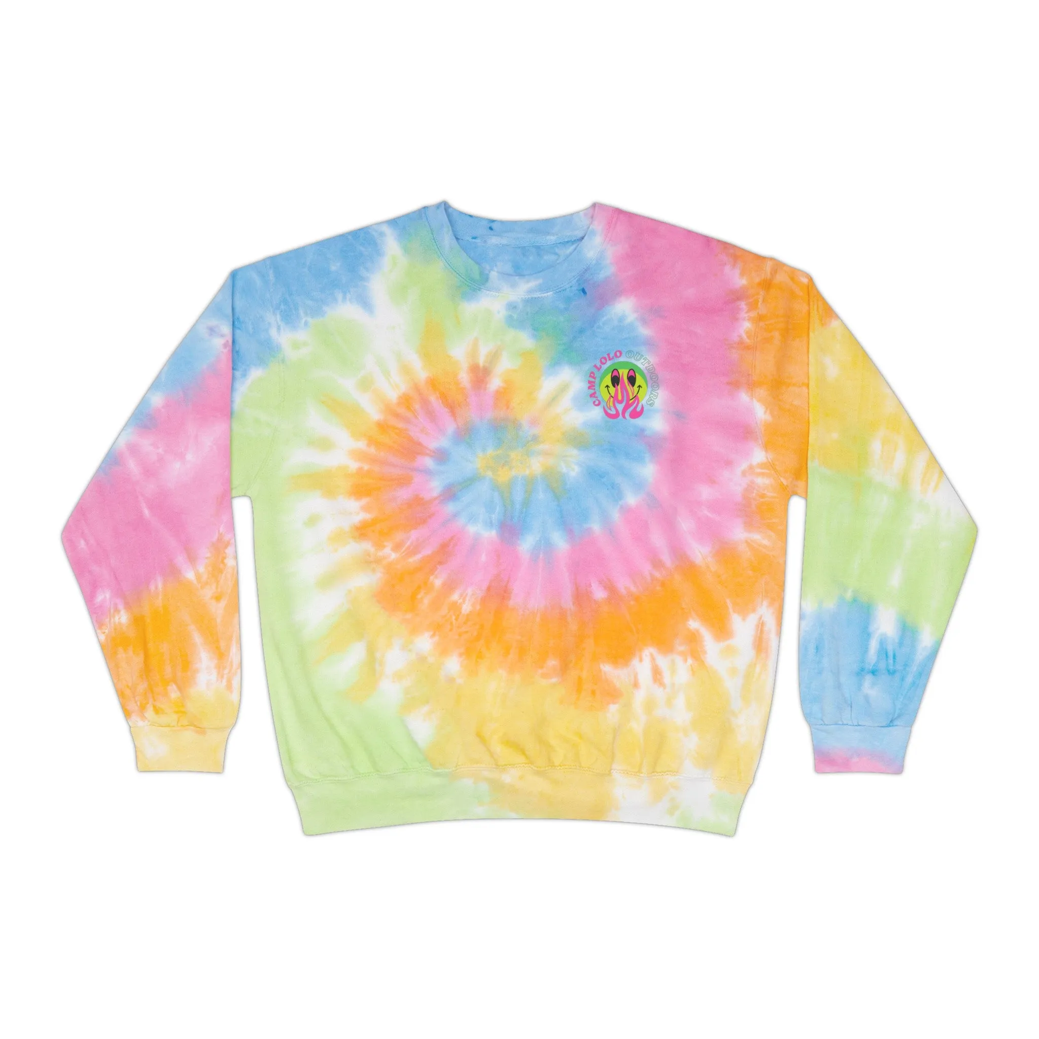 Happy Camper Tie-Dye Sweatshirt