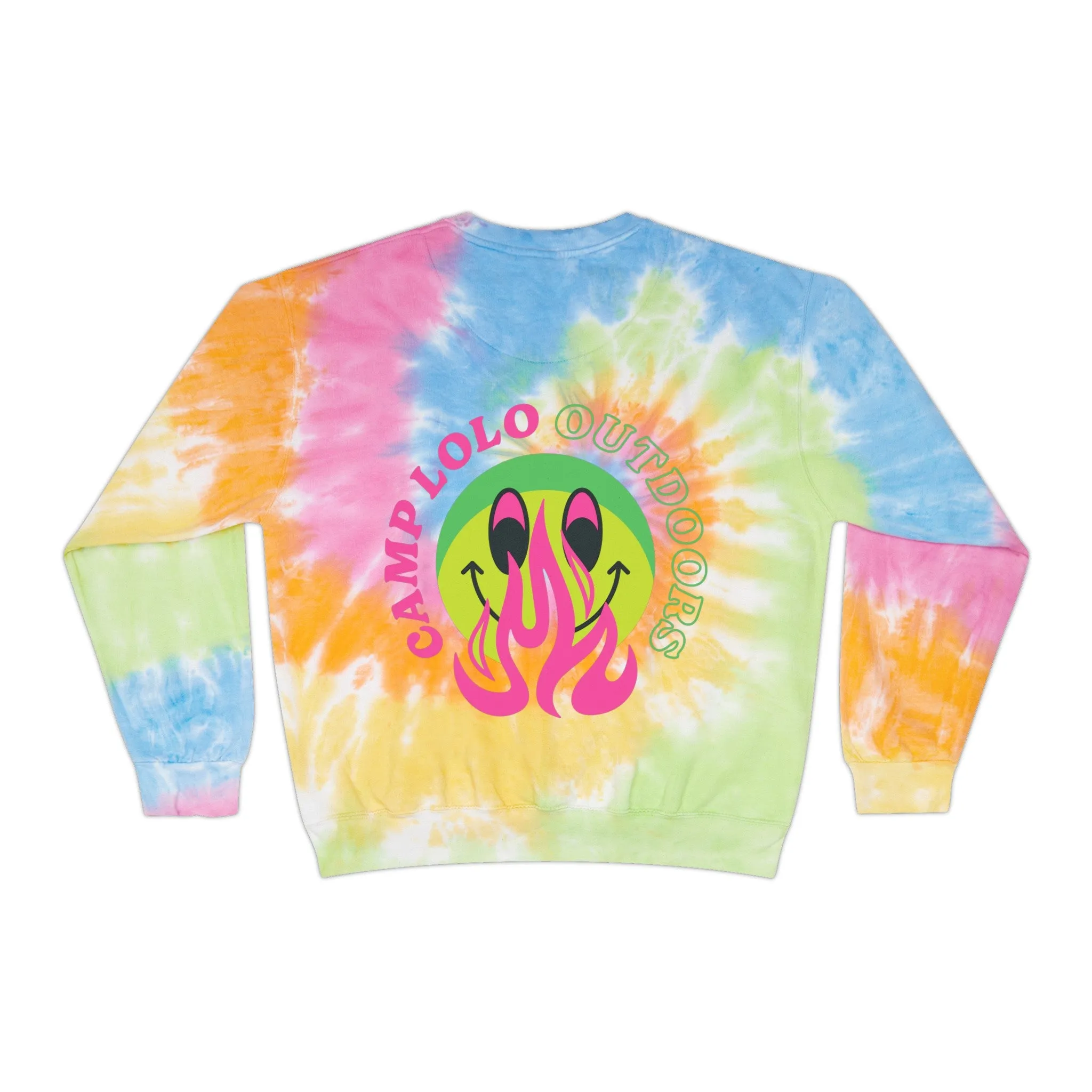 Happy Camper Tie-Dye Sweatshirt