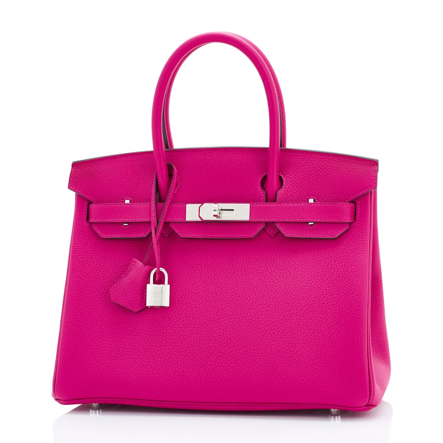Hermes Rose Pourpre 30cm Birkin Pink Togo Palladium Hardware