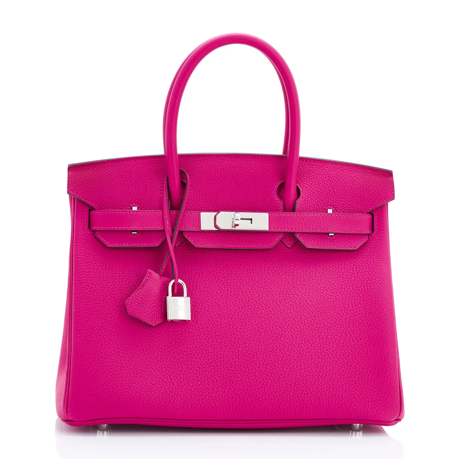 Hermes Rose Pourpre 30cm Birkin Pink Togo Palladium Hardware