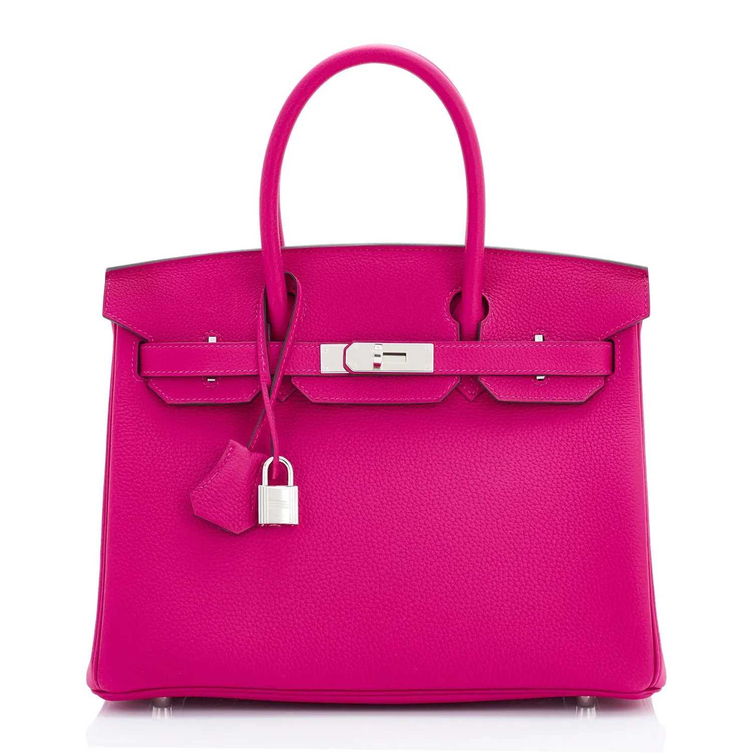 Hermes Rose Pourpre 30cm Birkin Pink Togo Palladium Hardware