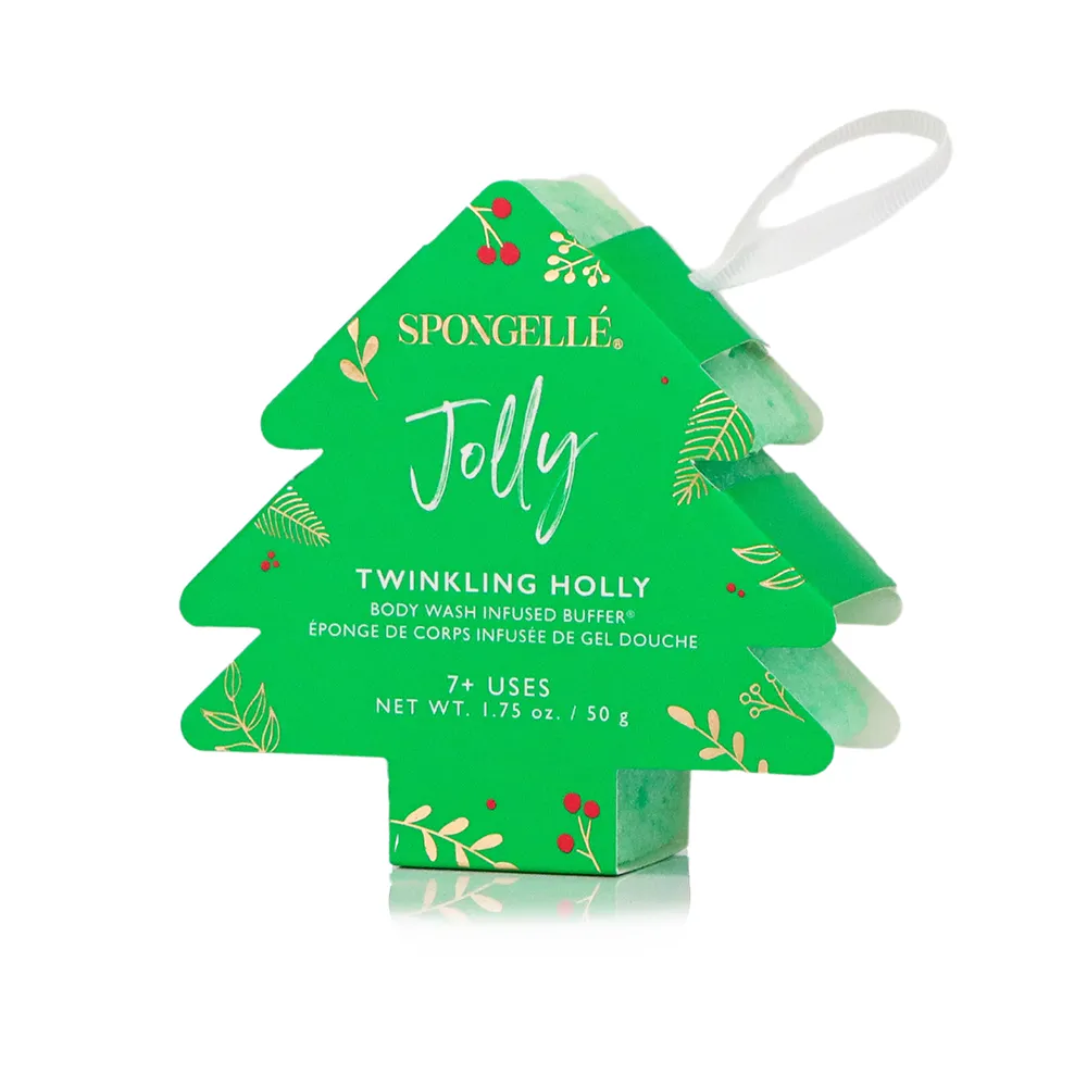 Holiday Tree Body Wash Infused Buffer - Assorted Fragrances
