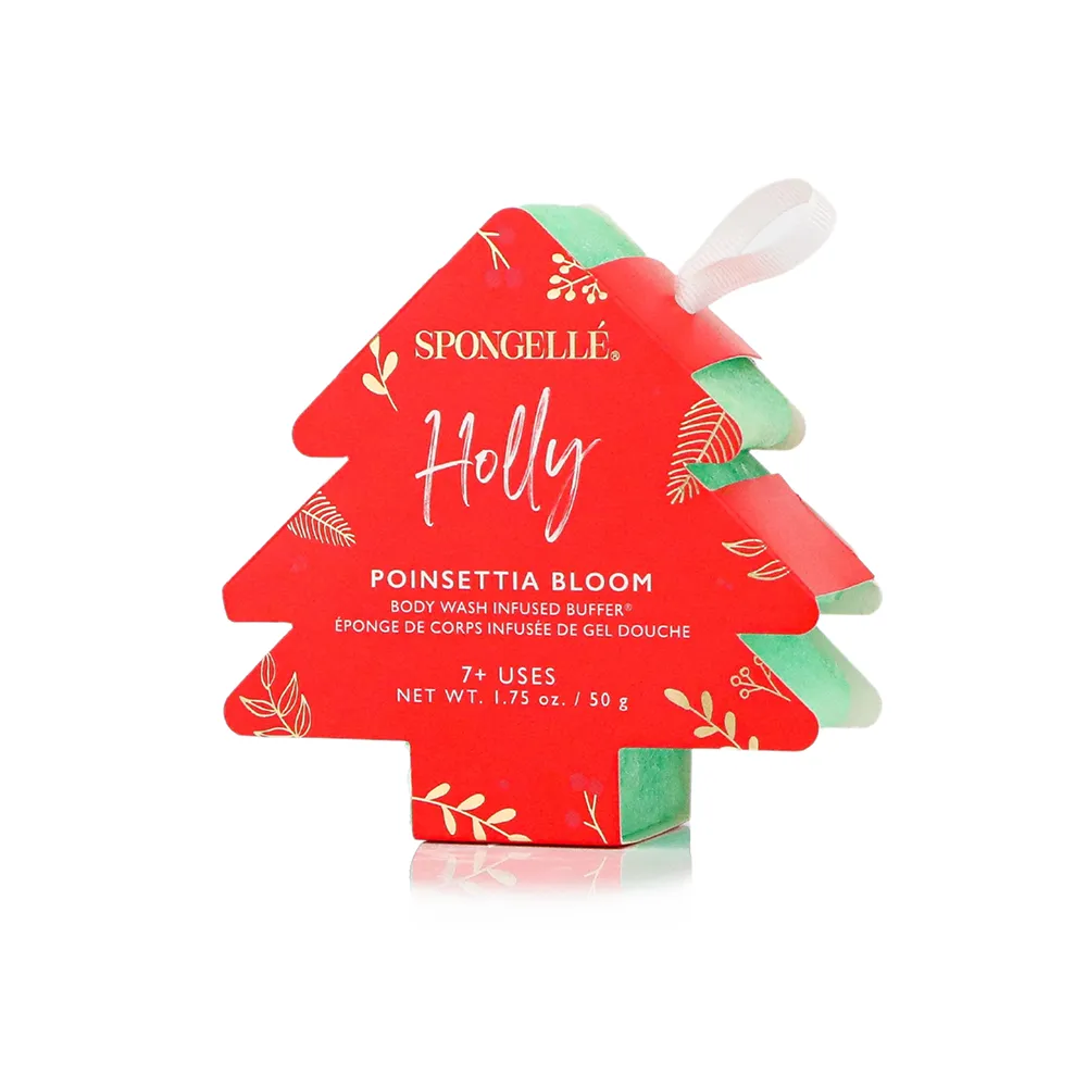 Holiday Tree Body Wash Infused Buffer - Assorted Fragrances