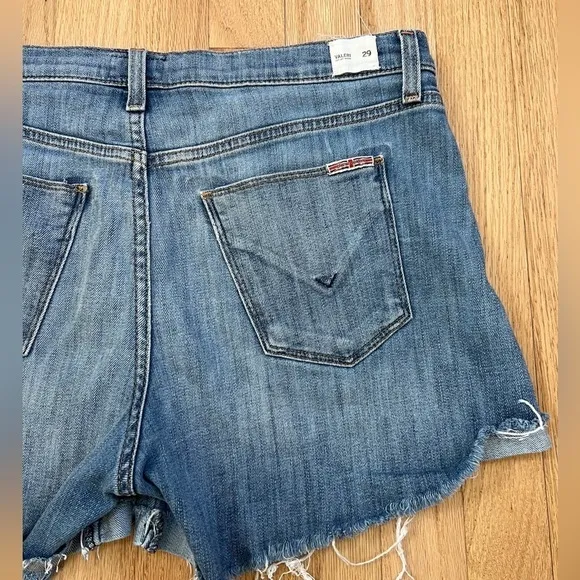 Hudson Valeri Women's Blue Denim Cut Off Shorts Size 29