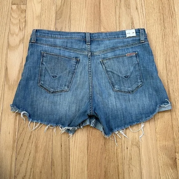 Hudson Valeri Women's Blue Denim Cut Off Shorts Size 29