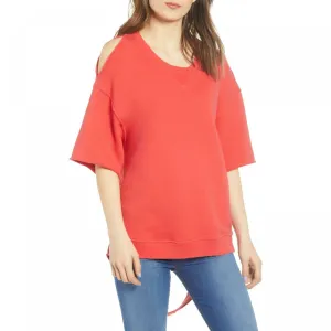 Hudson Women's French Terry Cutout Sweatshirt