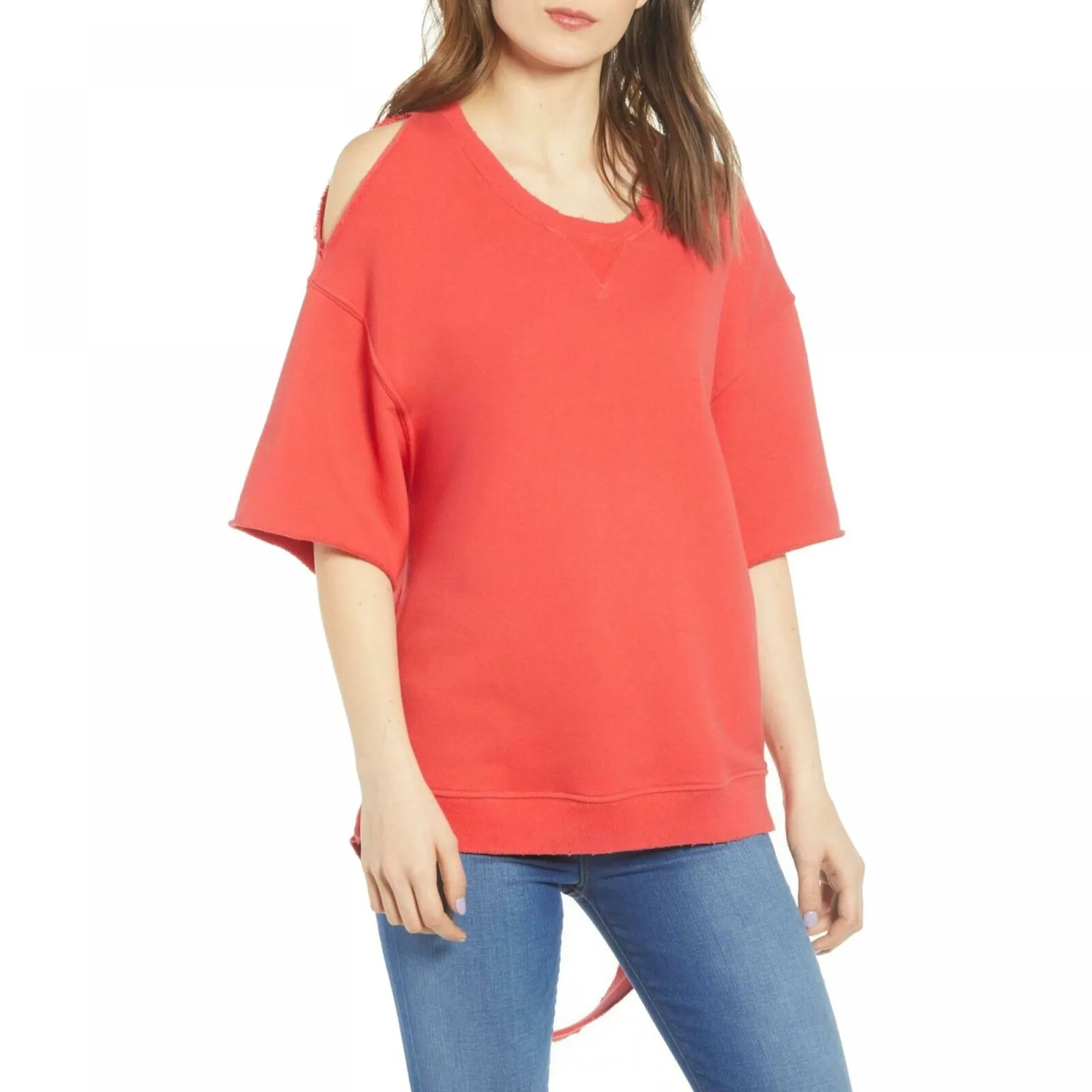 Hudson Women's French Terry Cutout Sweatshirt