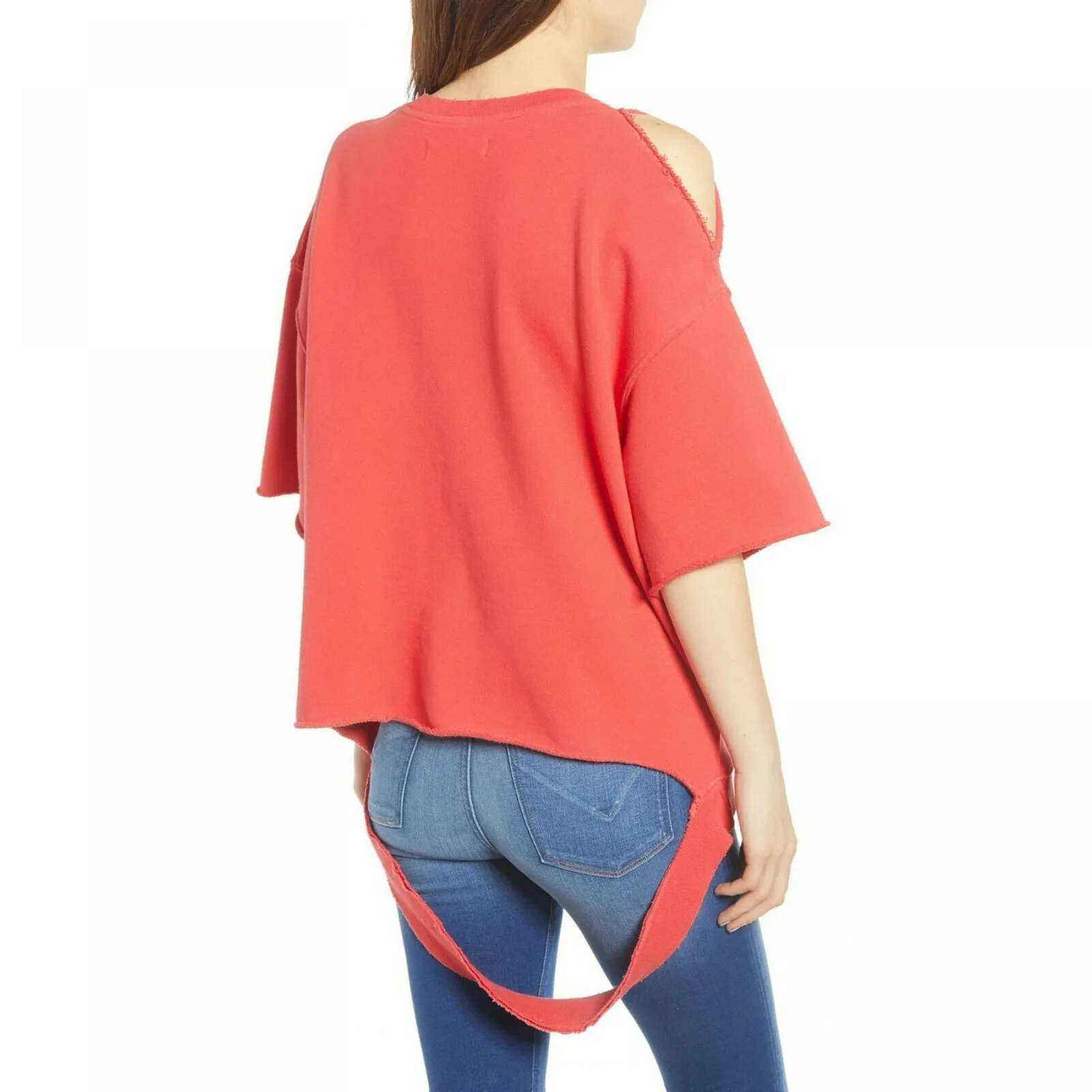 Hudson Women's French Terry Cutout Sweatshirt