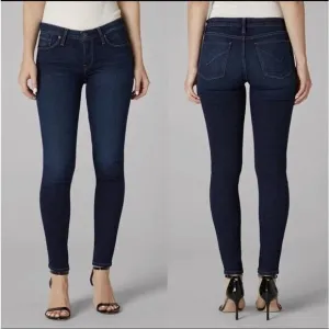 Hudson Women's Krista Super Skinny Jeans US 26 Dark Wash Blue Denim Slim Stretch