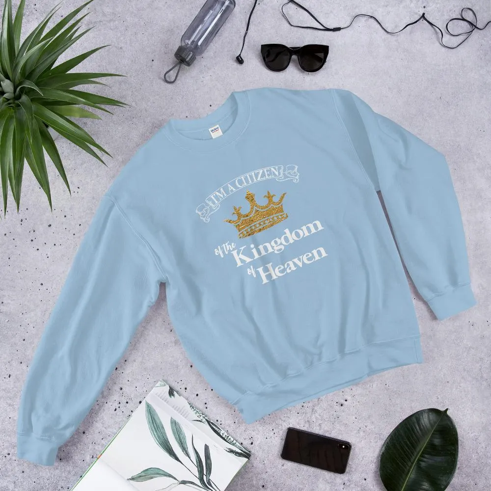 I'm a Citizen, Unisex Adult Heavy Blend Crewneck Sweatshirt-White Text