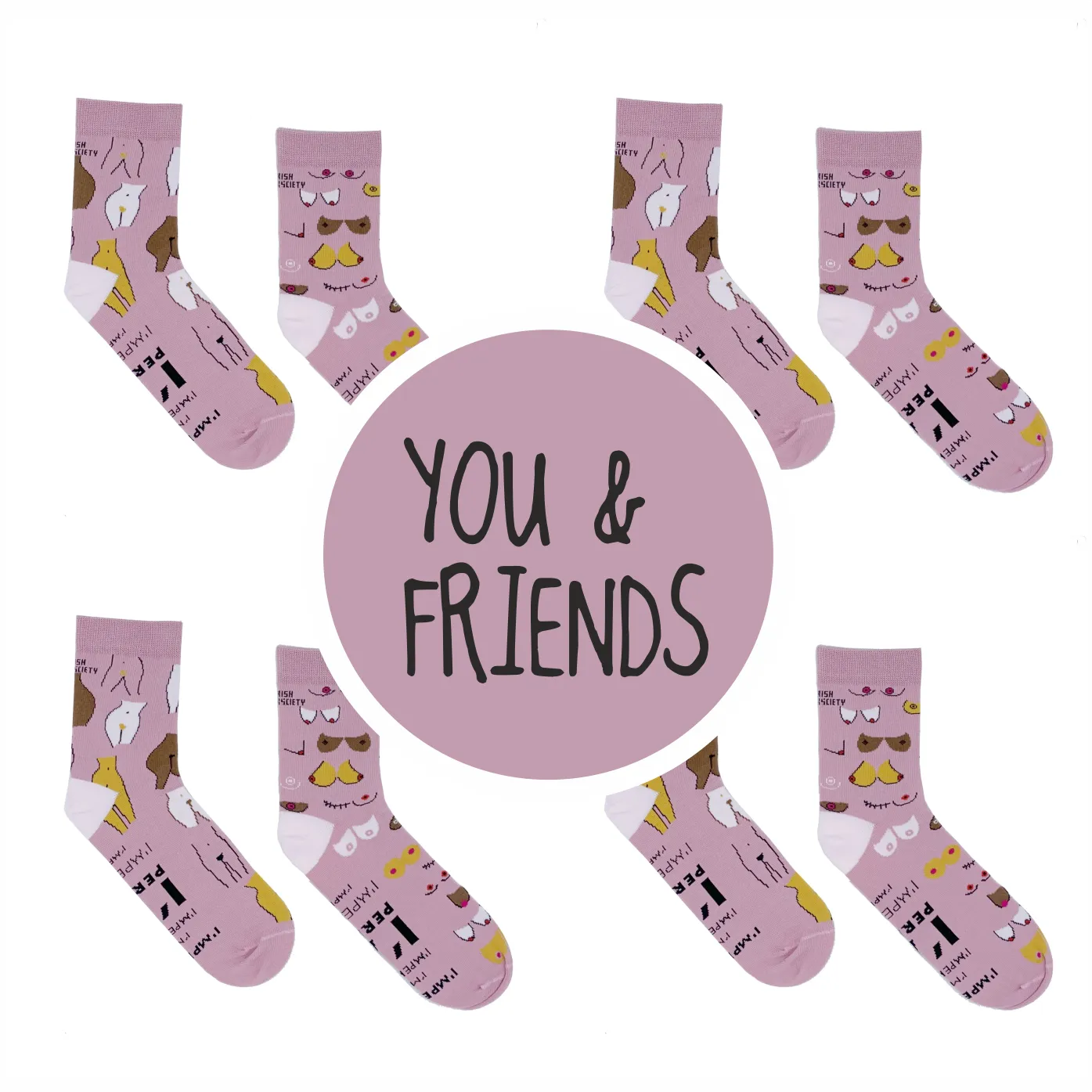 I'M PERFECT socks (Buy THREE get ONE FREE)