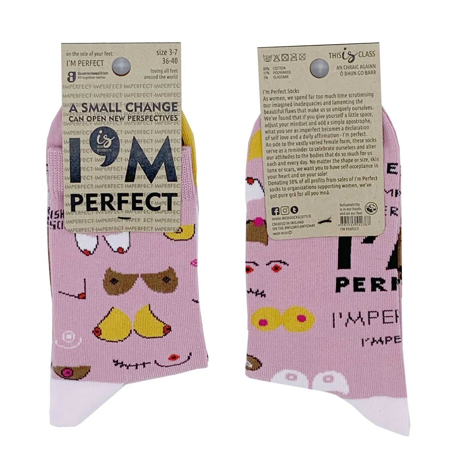 I'M PERFECT socks (Buy THREE get ONE FREE)