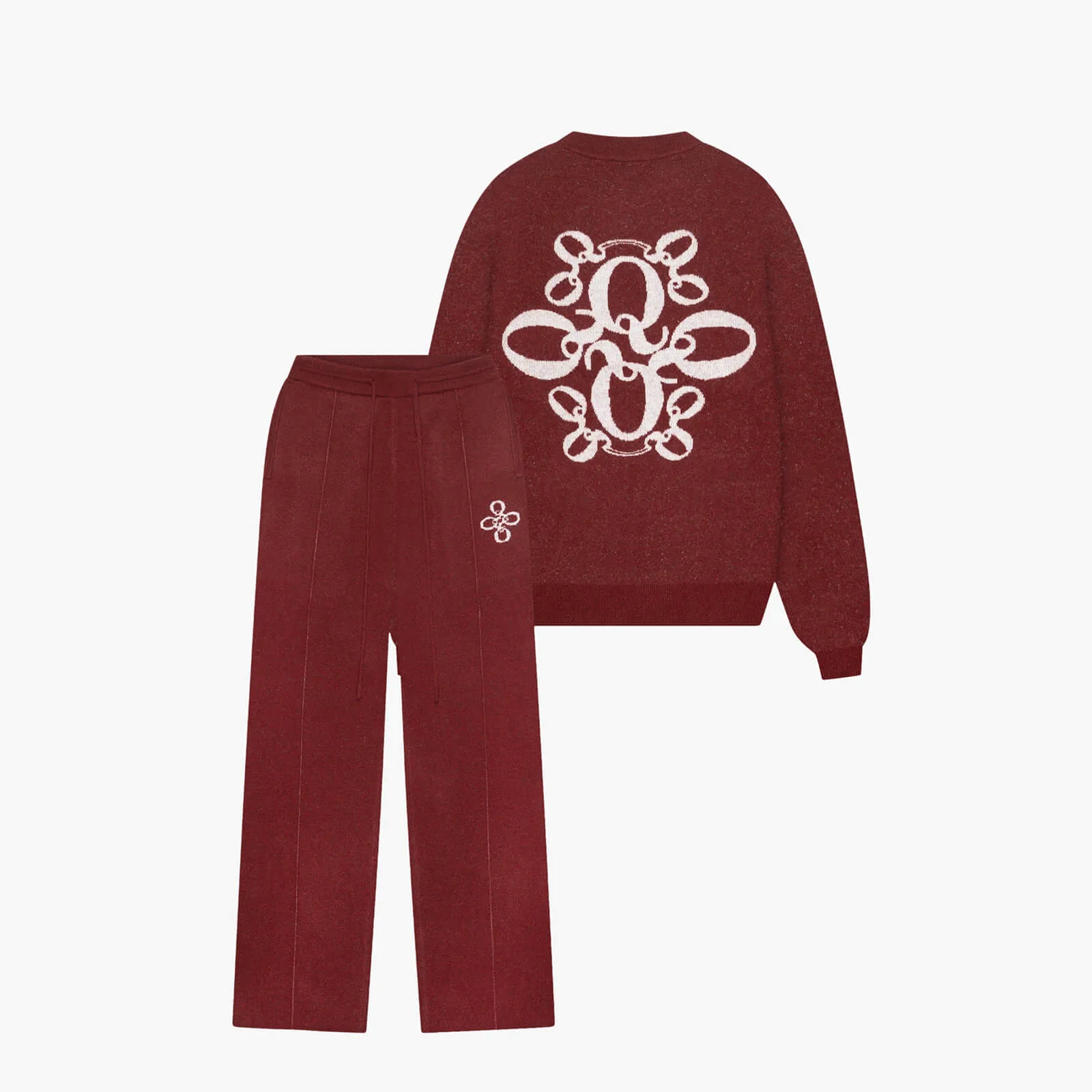 INSIGNIA KNITTED SET | BORDEAUX