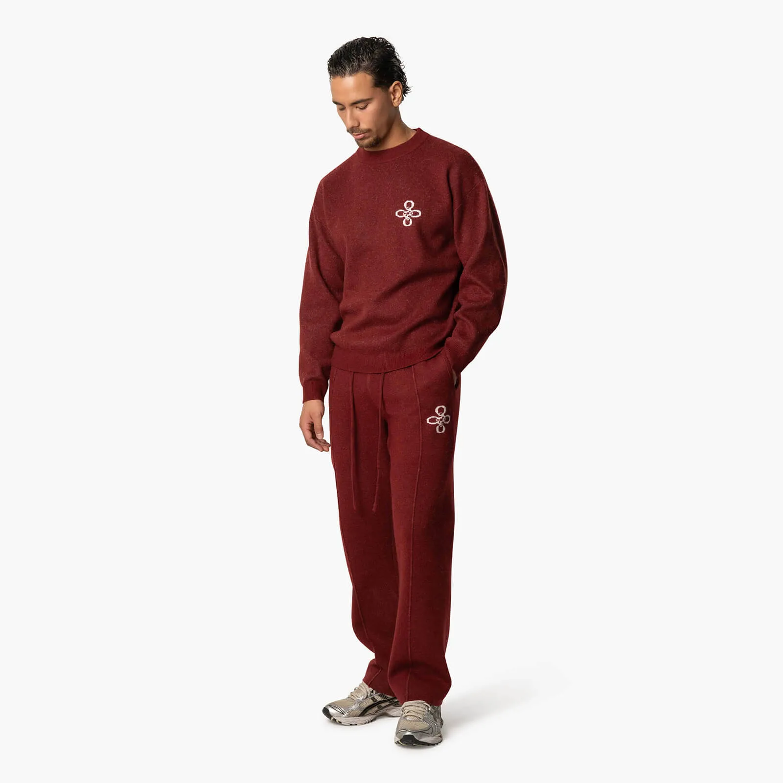 INSIGNIA KNITTED SET | BORDEAUX