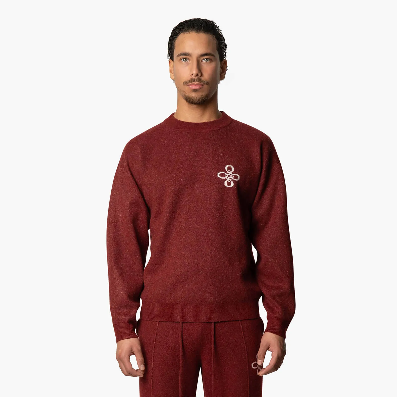 INSIGNIA KNITTED SET | BORDEAUX