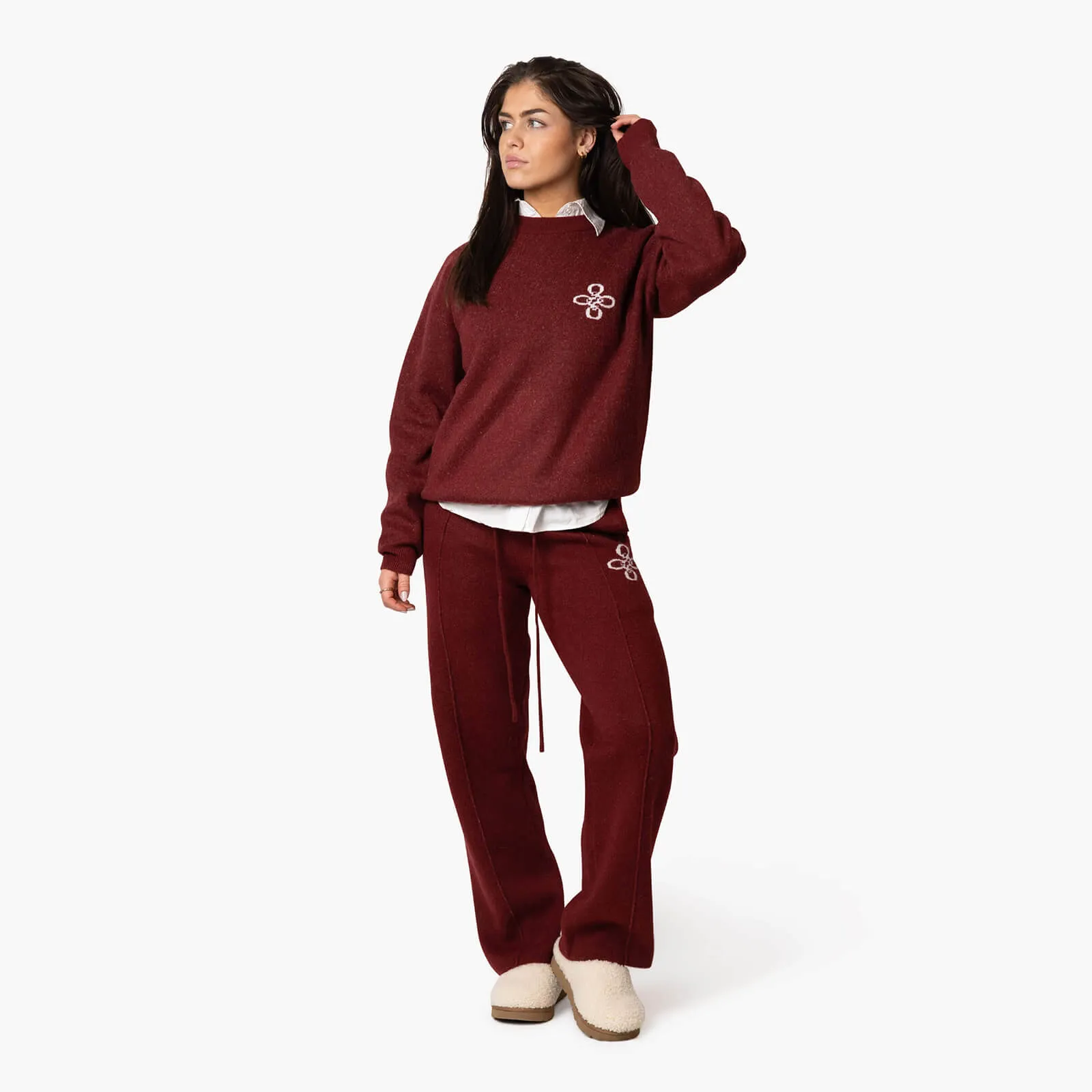 INSIGNIA KNITTED SET | BORDEAUX