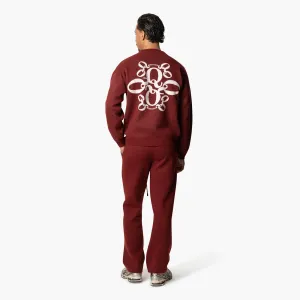 INSIGNIA KNITTED SET | BORDEAUX