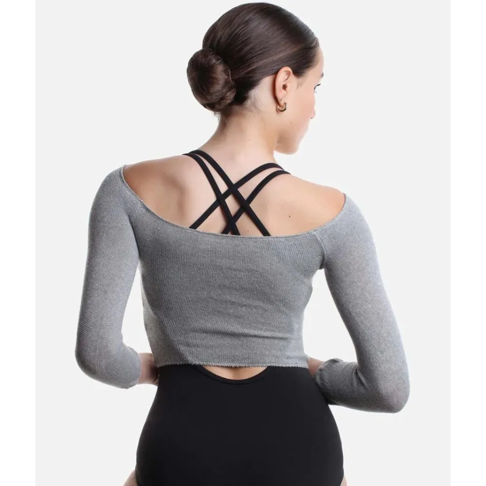 Intermezzo 6579 3/4 Sleeve Crop Top - Adult
