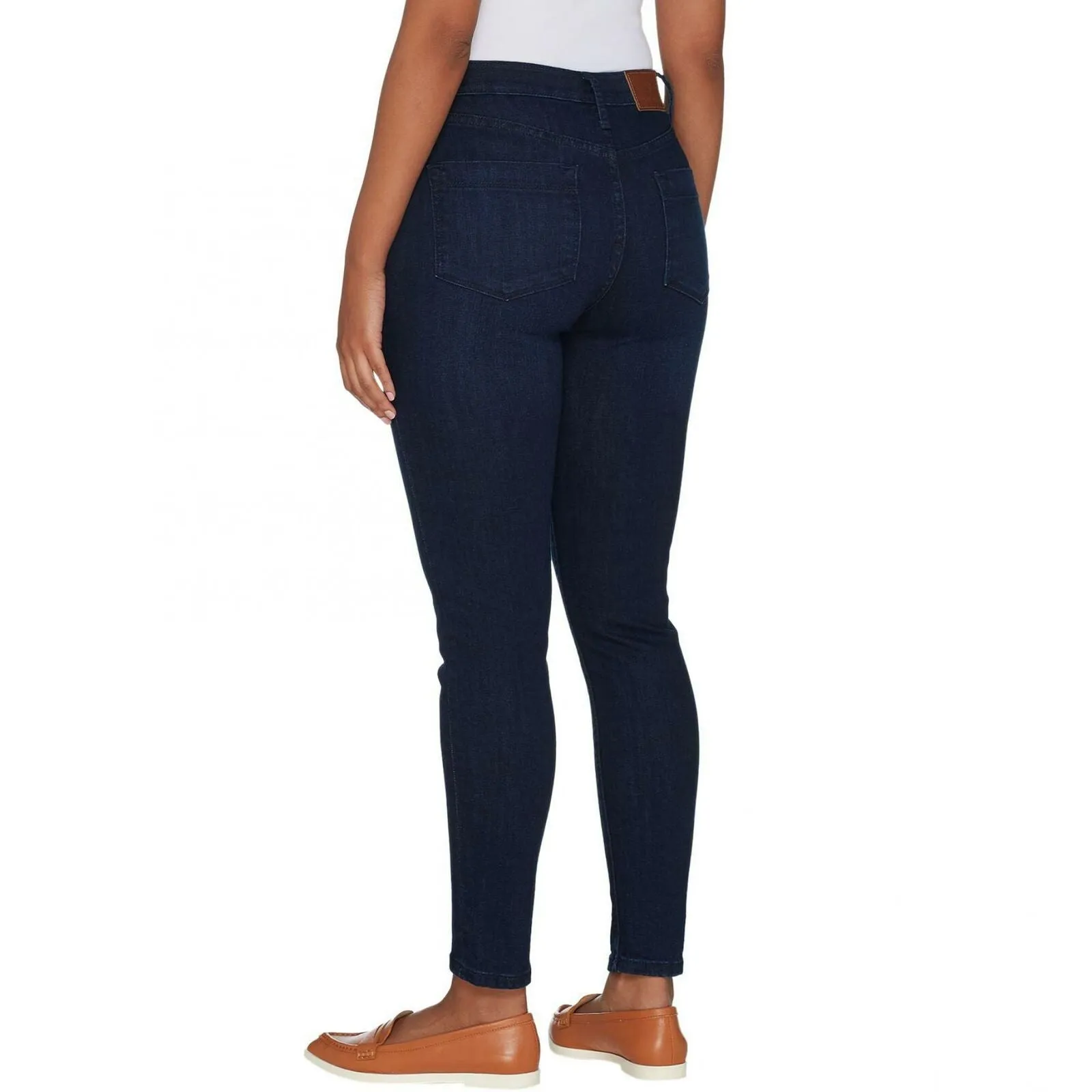 Isaac Mizrahi Live! Women's Petite TRUE DENIM 5-Pocket Ankle Jeans