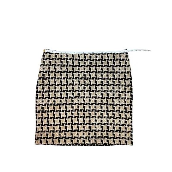 J. McLaughlin Women's Size 14 Geometric Pencil Skirt Knee Length