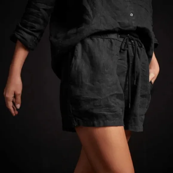 James Perse linen drawstring shorts