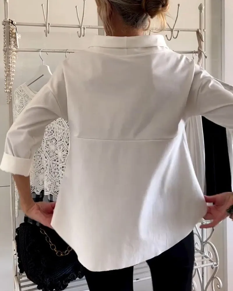 Jesica® | Casual top with simple lapels